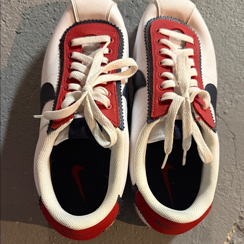 Nike Red and White Athletic Shoes
